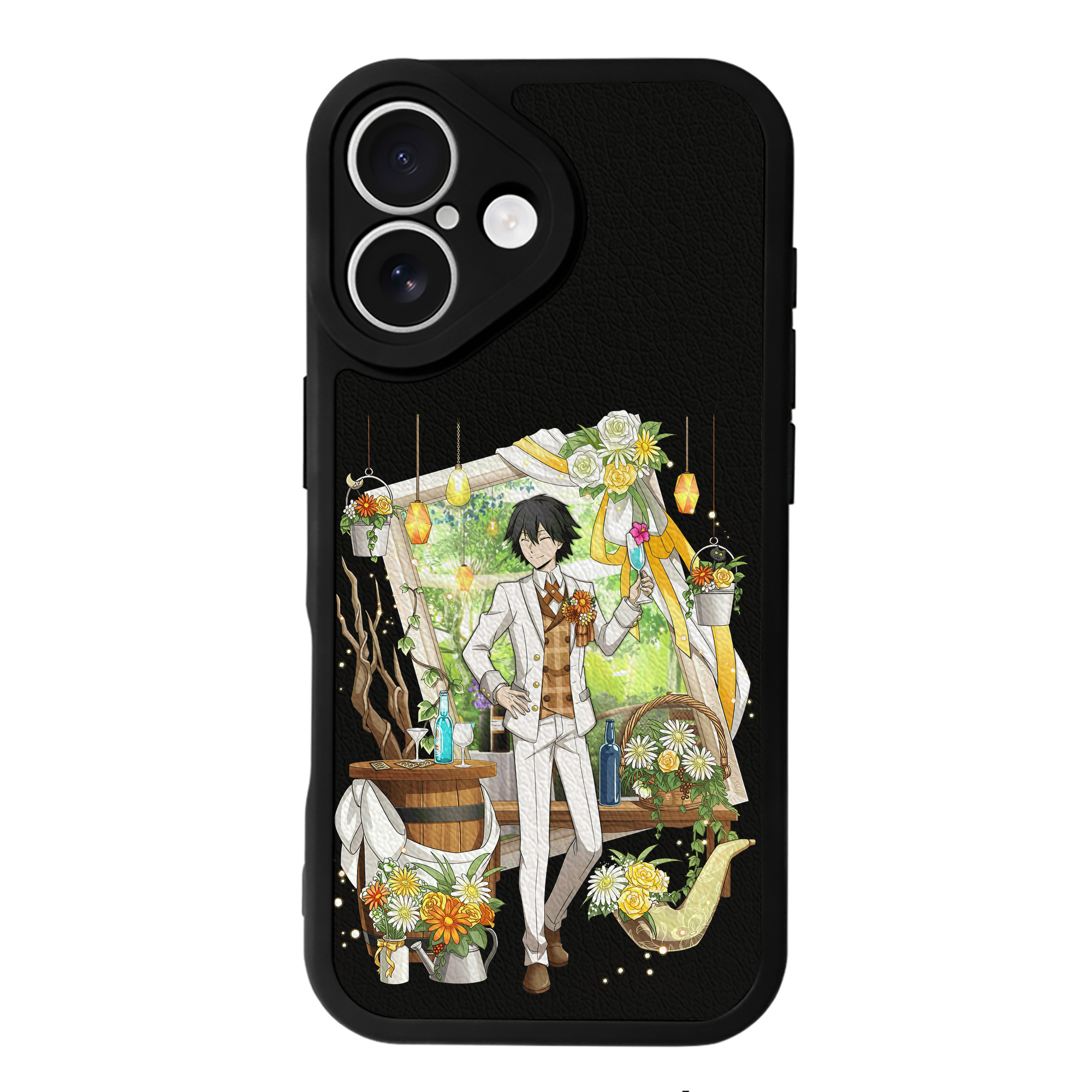 （画像用） 文豪ストレイドッグス Bungo Stray Dogs 【iPhone 16シリーズ対応】シリコンスマホケース（レザー調） 材質：シリコン